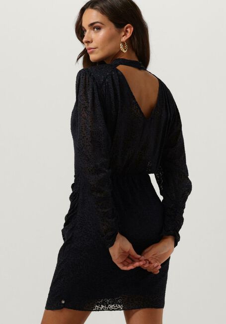 Blauwe SCOTCH & SODA Mini jurk MOCK NECK MINI DRESS WITH OPEN BACK DETAIL - large
