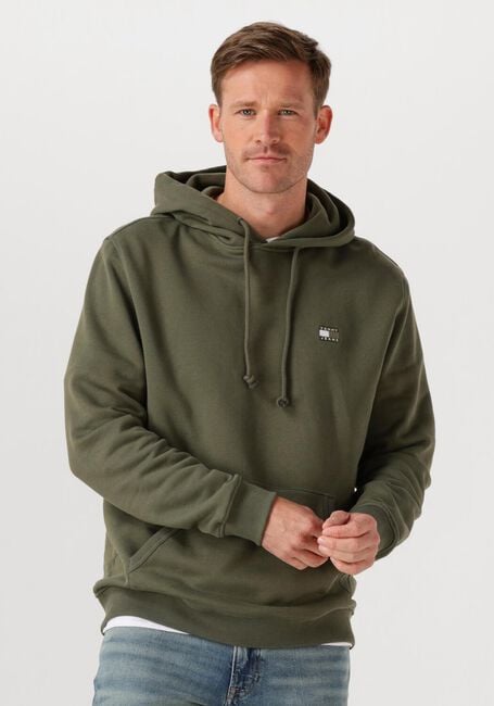 TOMMY JEANS Pull TJM REG BADGE HOODIE EXT Olive - large