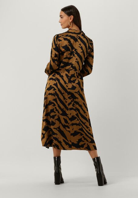 Bruine MY ESSENTIAL WARDROBE Midi jurk EVEMW LONG DRESS - large