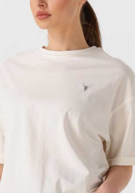ALIX THE LABEL T-shirt LADIES KNITTED ADVENTURE T-SHIRT en blanc - large