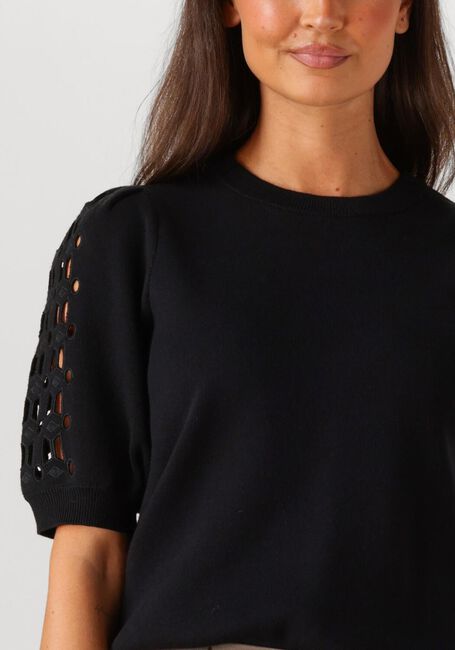 OBJECT Pull OBJYUKI S/S RE KNIT PULLOVER 140 en noir - large