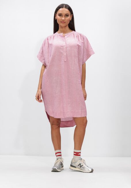 BY-BAR Mini robe AMBER LINNEN DRESS en rose - large