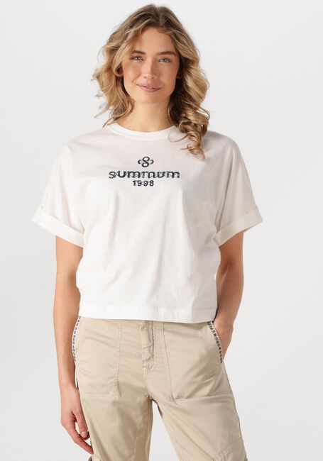 SUMMUM T-shirt BOXY ARTWORK TEE en blanc - large