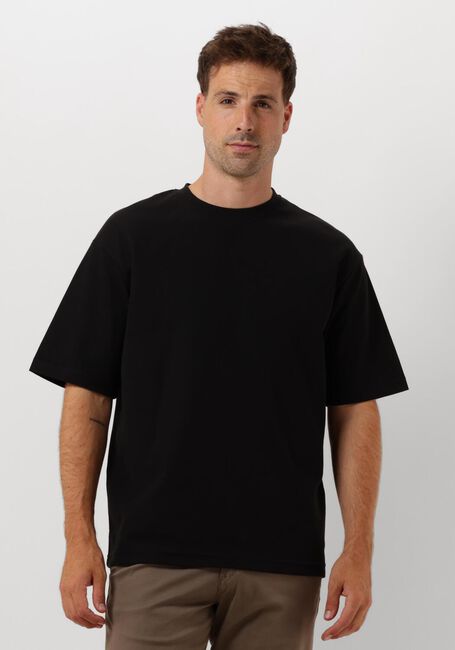 Zwarte SELECTED HOMME T-shirt SLHLOOSEOSCAR SS O-NECK TEE NOOS - large