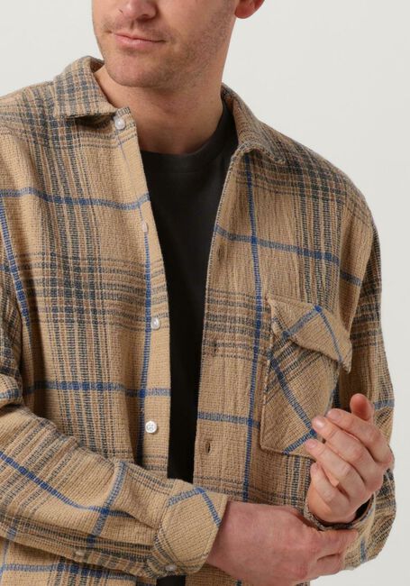 WOODBIRD Surchemise PRIZE CHECK SHIRT en camel - large