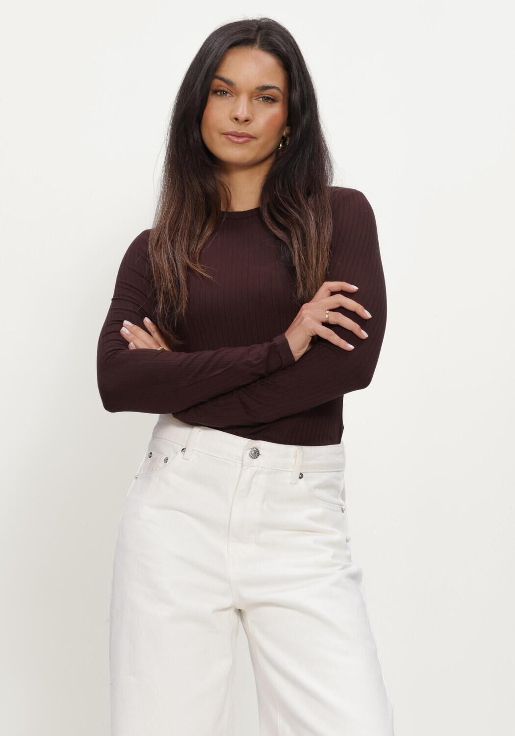 EDITED Haut GINGER LONGSLEEVE en marron - large