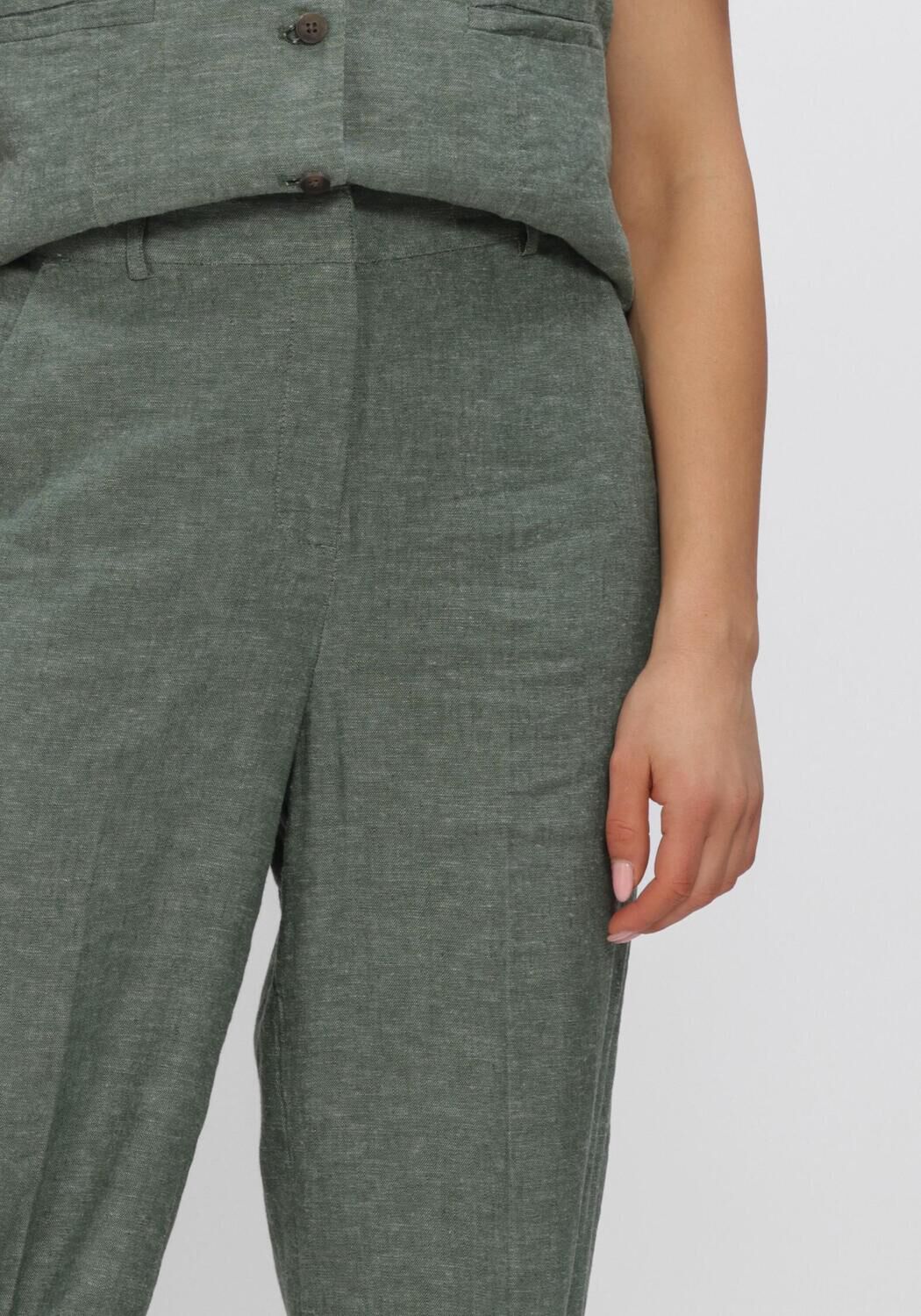 Groene MSCH COPENHAGEN Pantalon MSCHPENNIE GINIA HW PANTS - large