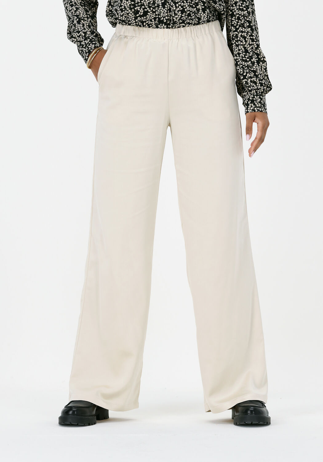 Pantalon on sale large creme