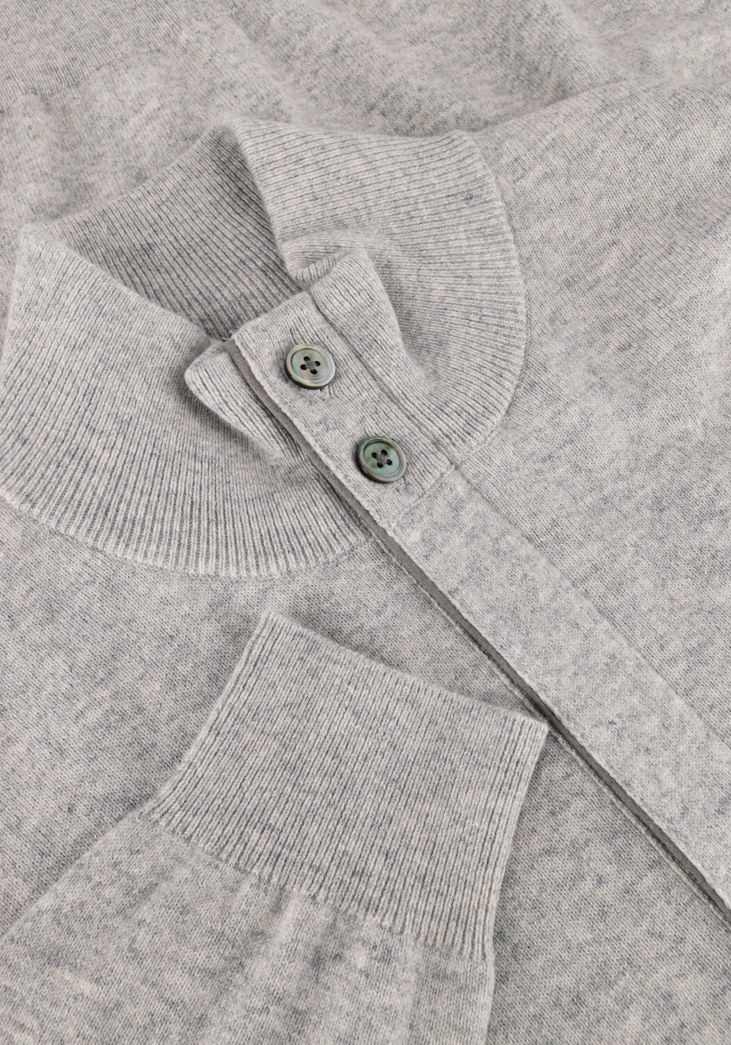 PROFUOMO Pull PULLOVER HALF ZIP BUTTON en gris - large