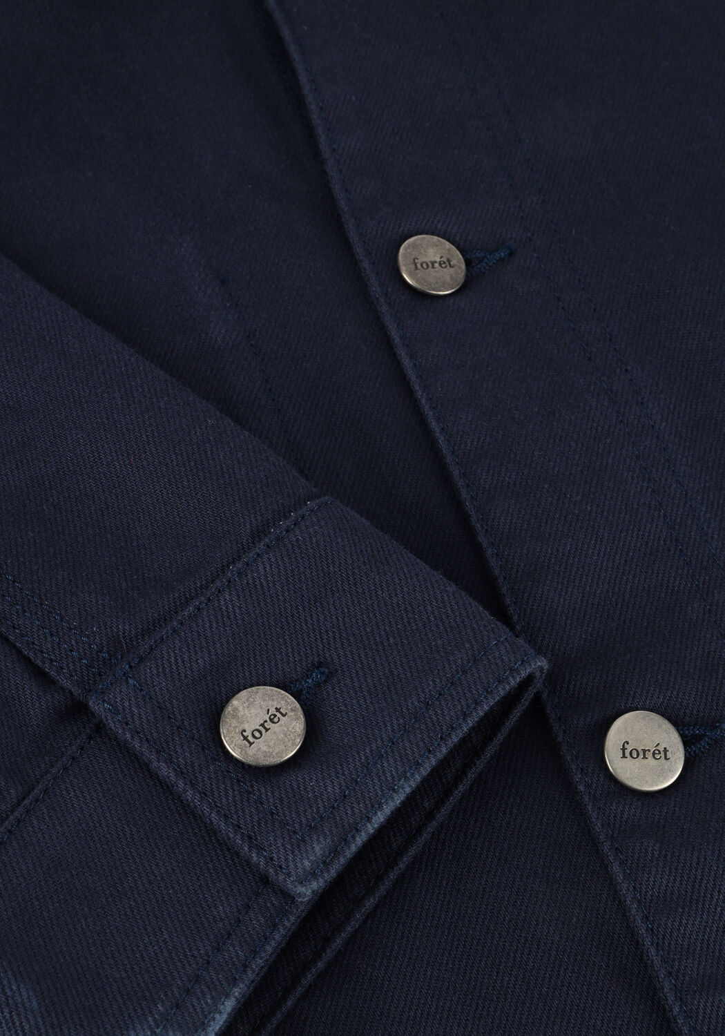 Donkerblauwe FOR&Eacute;T  ROWAN LOGO OVERSHIRT - large