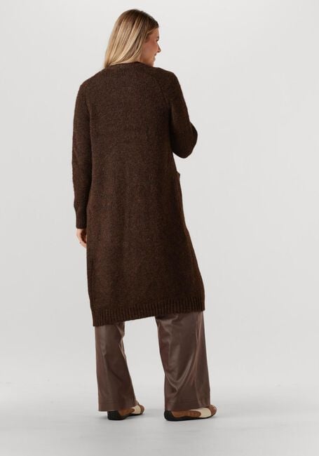 OBJECT Pull OBJMILU LS LO LONG KNIT CARDIGAN en marron - large
