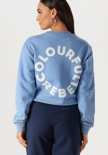 Lichtblauwe COLOURFUL REBEL Sweater LOGO CIRCLE RELAXED SWEAT - large