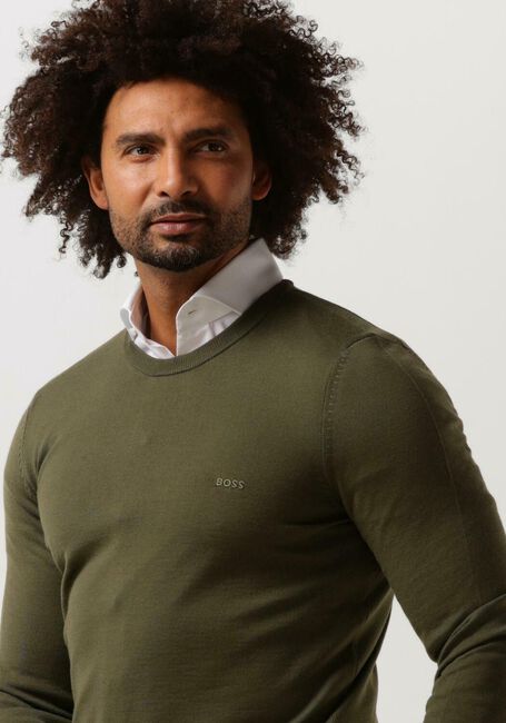 BOSS BLACK Pull BOTTO en vert - large