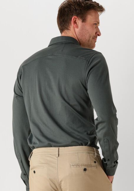 Groene CAST IRON Casual overhemd LONG SLEEVE SHIRT CF TEC TONE INTERLOCK JERSEY - large