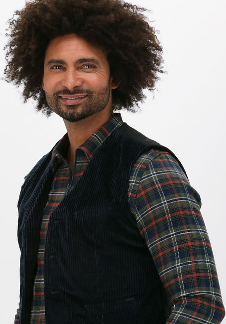 DSTREZZED Gilet GILET WIDE RIBCORD Bleu foncé - large