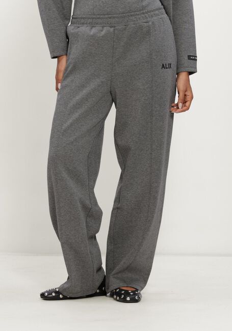 Grijze ALIX THE LABEL Jeans LADIES KNITTED BARREL PANTS - large