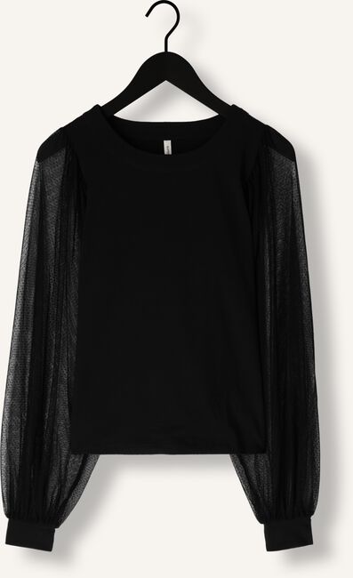 Zwarte SUMMUM  JERSEY TOP DOTTED MESH AND JERSEY Zwarte SUMMUM  JERSEY TOP DOTTED MESH AND JERSEY - large