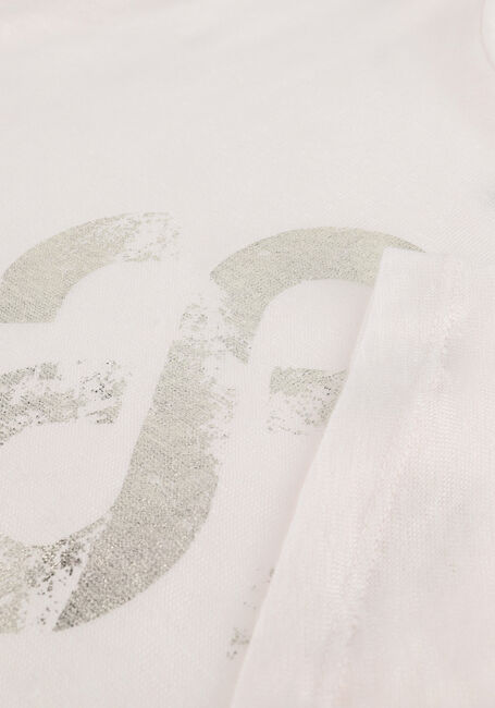 SUMMUM T-shirt TEE LOGO ARTWORK LINEN JERSEY Blanc - large