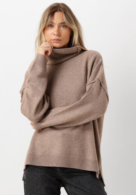 CO'COUTURE MAJA SLIT ROLL NECK Pulls & Gilets en beige - large