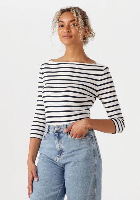 TOMMY HILFIGER T-shirt SLIM CODY BOAT-NK 3/4SLV en blanc - large