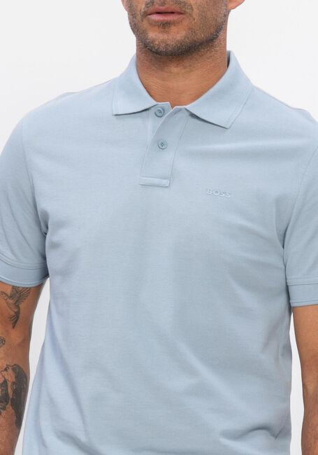 BOSS ORANGE Polo PRIME Bleu clair - large