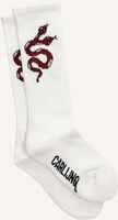 Witte CARLIJNQ Beenmode SPORT SOCKS SERPENT - SPORT SOCKS - medium