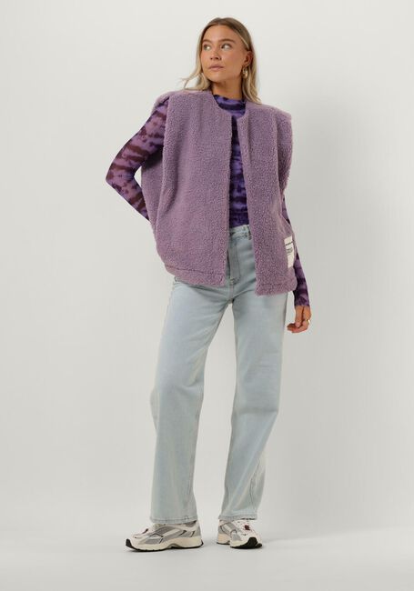 COLOURFUL REBEL Gilet YONI TEDDY GILET Lilas - large