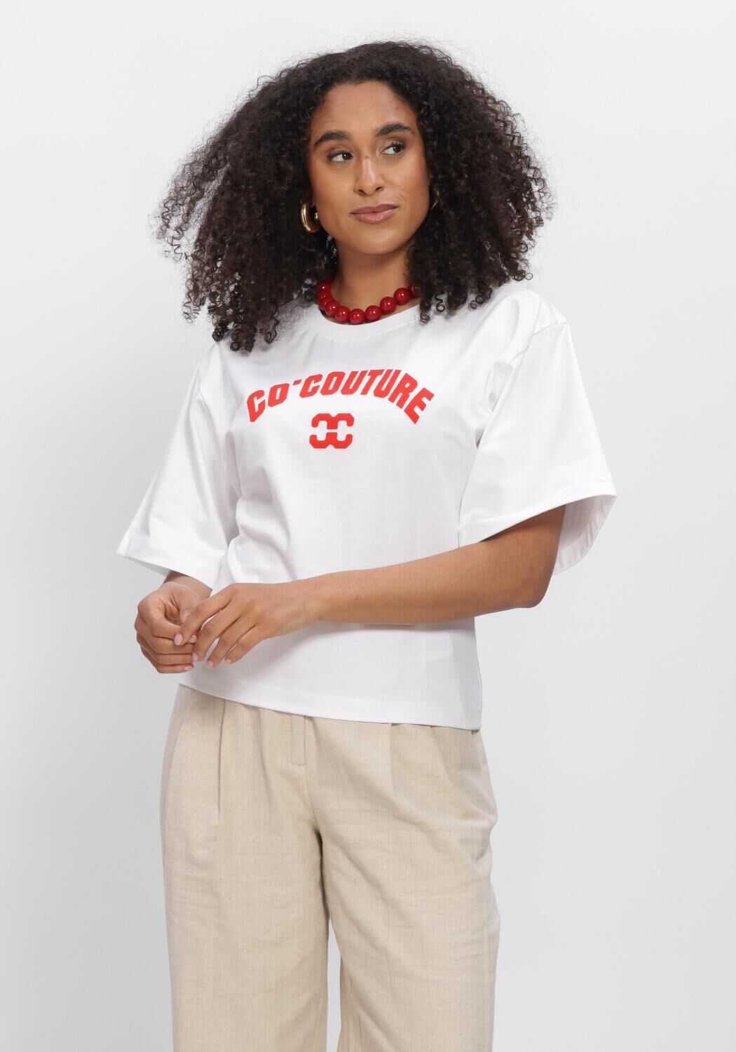 CO'COUTURE T-shirt ZENGACC TEE O-NECK en blanc - large