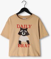 DAILY BRAT T-shirt SMIZING RACOON T-SHIRT Sable - medium