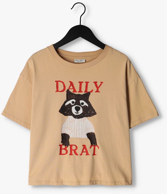DAILY BRAT T-shirt SMIZING RACOON T-SHIRT Sable - large