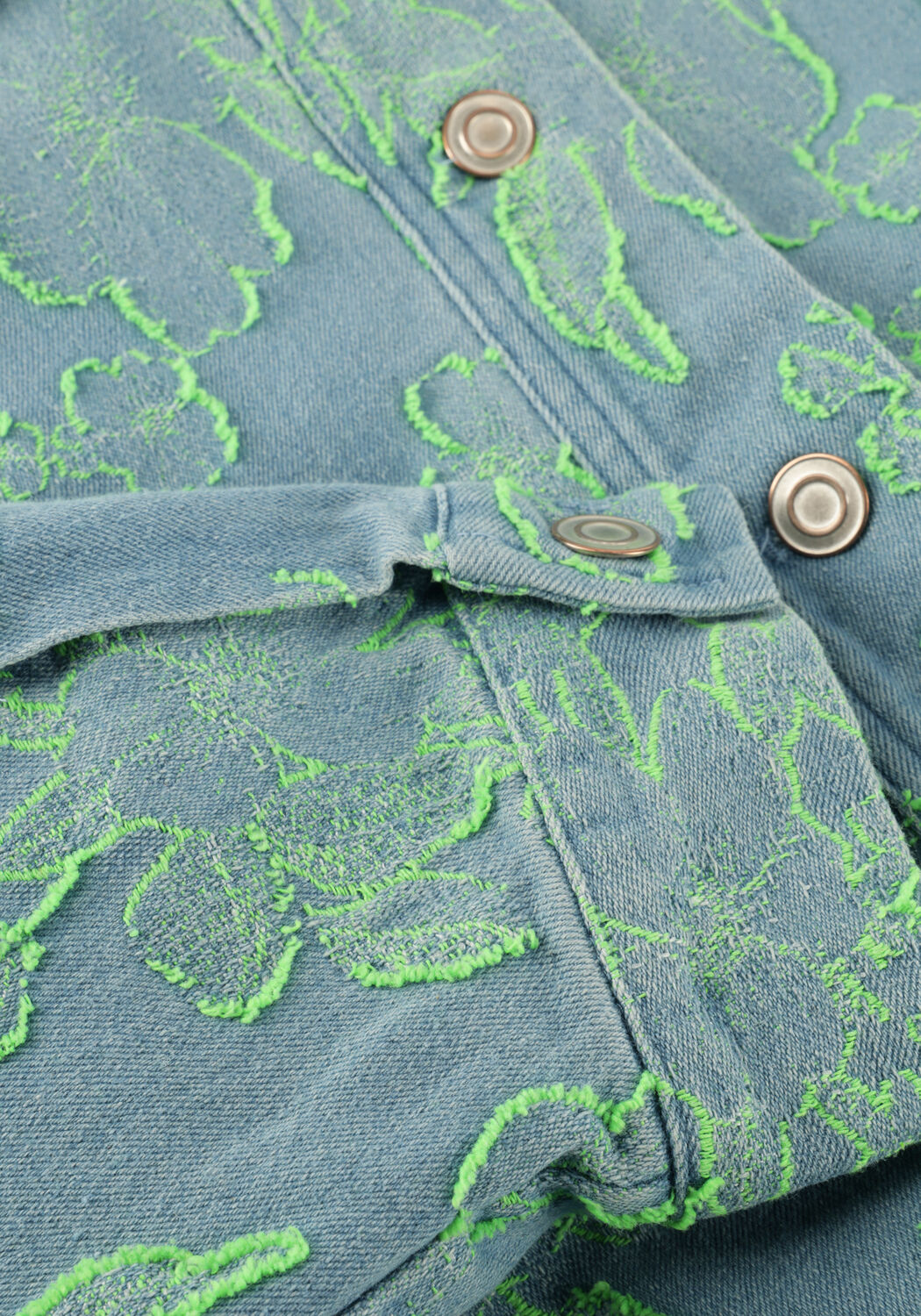 STUDIO AMAYA Veste en jean LAYLA Bleu clair - large