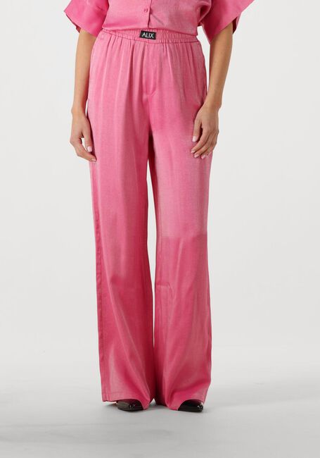 ALIX THE LABEL Pantalon LADIES WOVEN SHINE WIDE LEG PANTS en rose - large