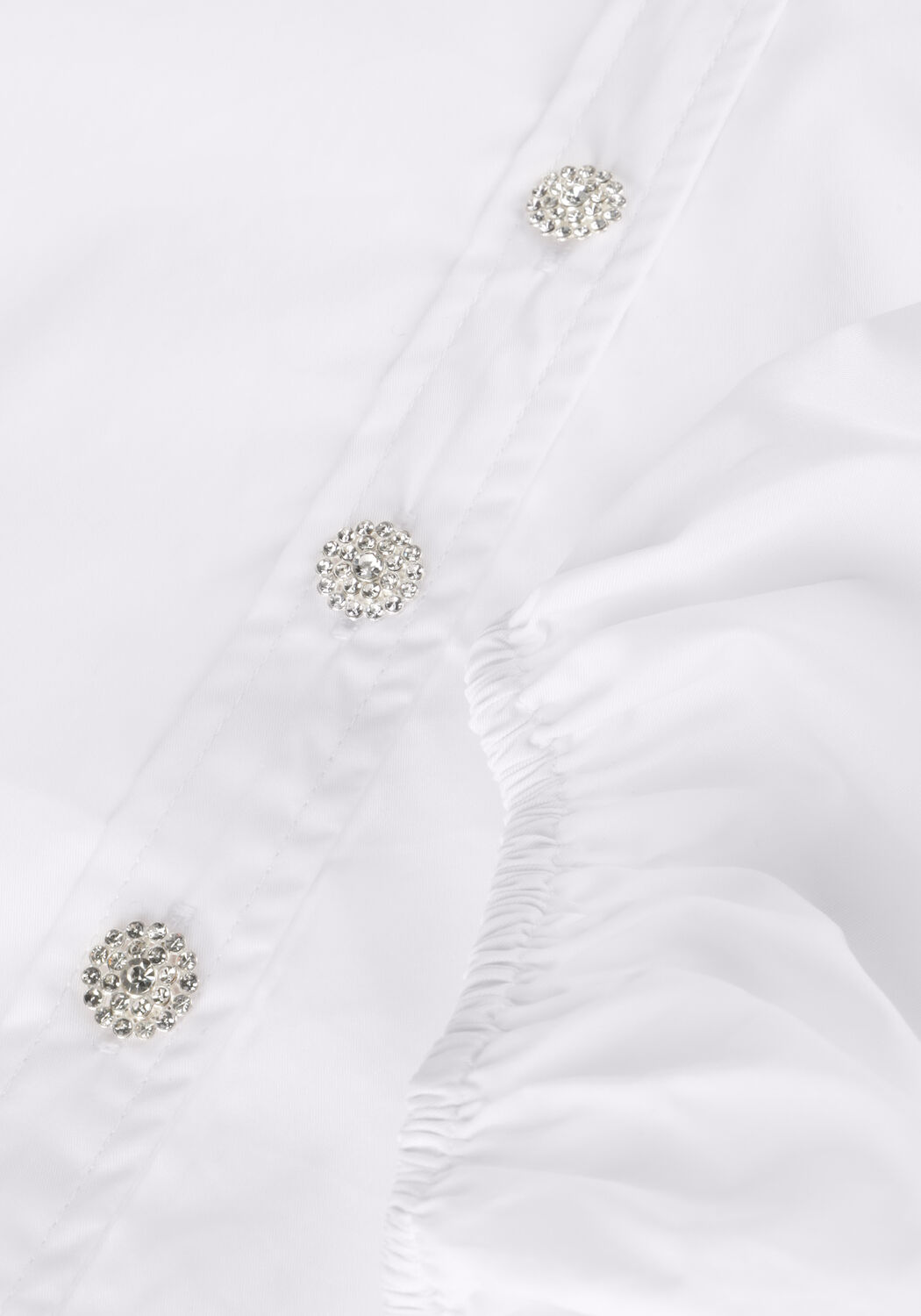 Witte CO'COUTURE  COTTON CRISP CHRISTEL SHIRT - large