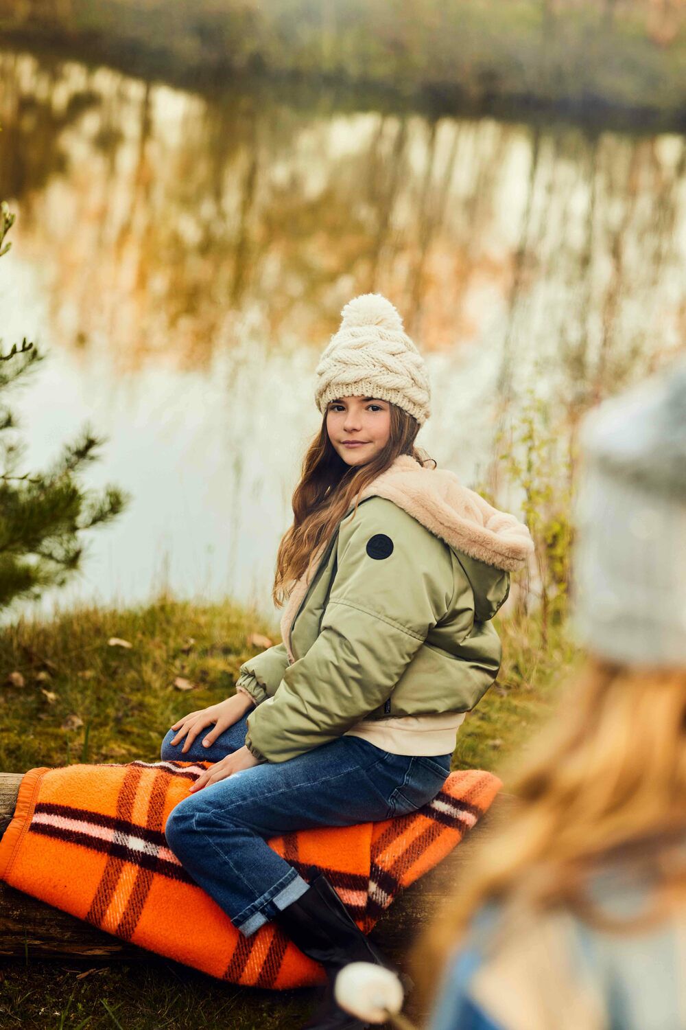 Groene RETOUR Trui MIA - large