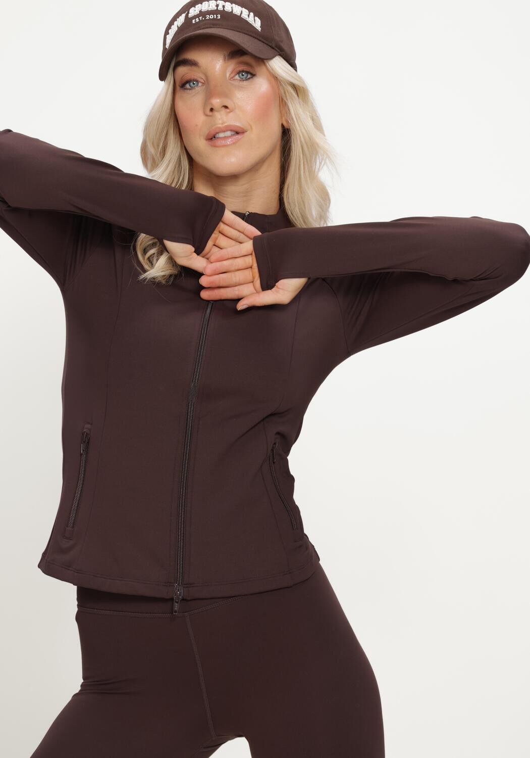 Bruine AIM'N Trui SENSE ZIP JACKET - large