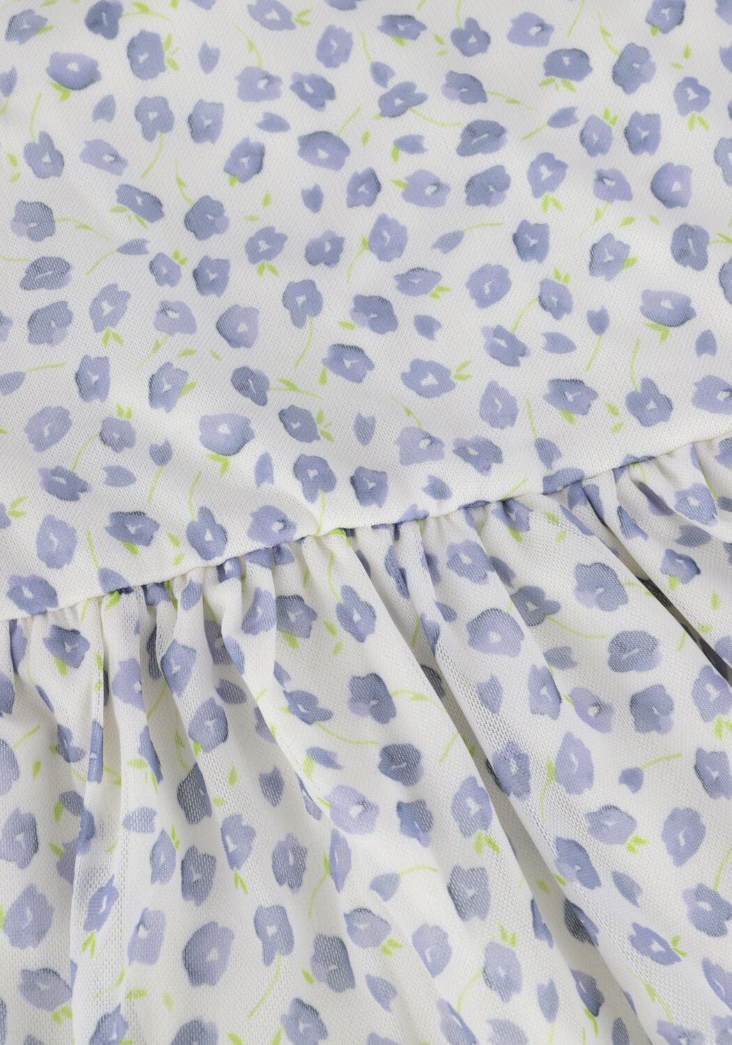 NA-KD Robe midi RECYCLED LS MESH DRESS en bleu - large