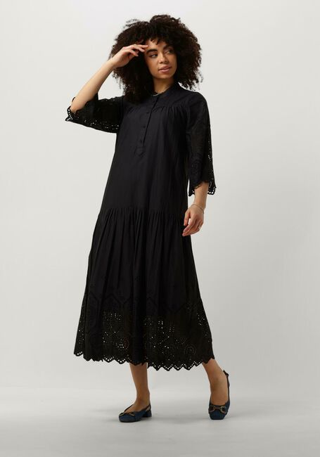 Zwarte LOLLYS LAUNDRY Maxi jurk TIMORLL MIDI DRESS SS - large