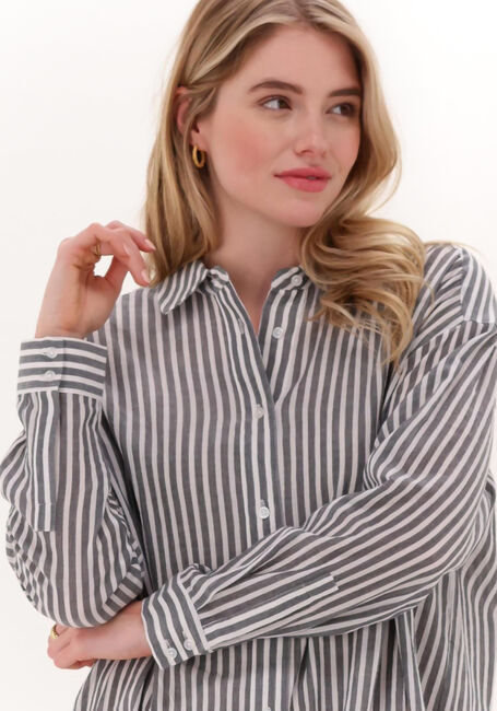 JUST FEMALE Robe midi OCEAN SHIRT DRESS en gris - large