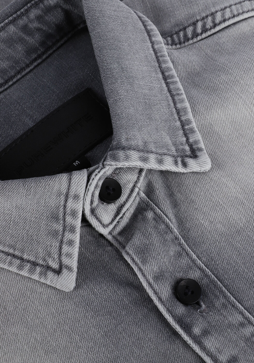 Grijze PUREWHITE Casual overhemd 22010201 - large