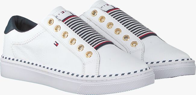 Witte TOMMY HILFIGER Lage sneakers TOMMY ELASTIC CITY - large