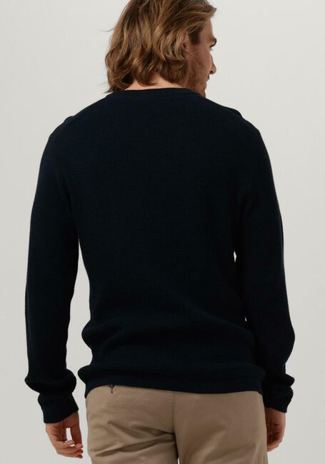 Blauwe SELECTED HOMME Trui ROCKS LS KNIT CREW NECK W NAW - large