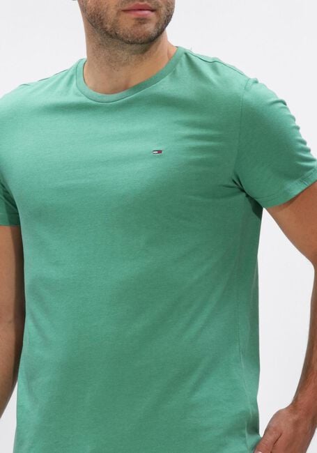 TOMMY JEANS T-shirt TJM XSLIM JASPE HTR TEE EXT en vert - large