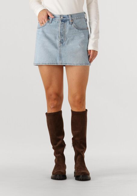 Lichtblauwe LEVI'S Minirok ICON SKIRT FRONT AND CENTER - large