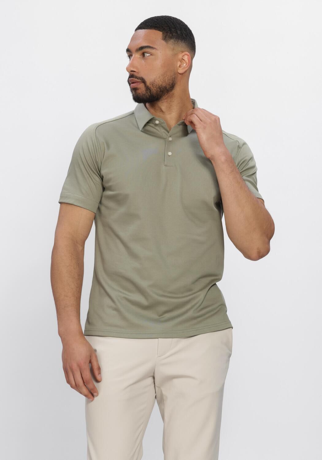 Groene DESOTO Polo CASUAL POLO KENT 1/2 - large