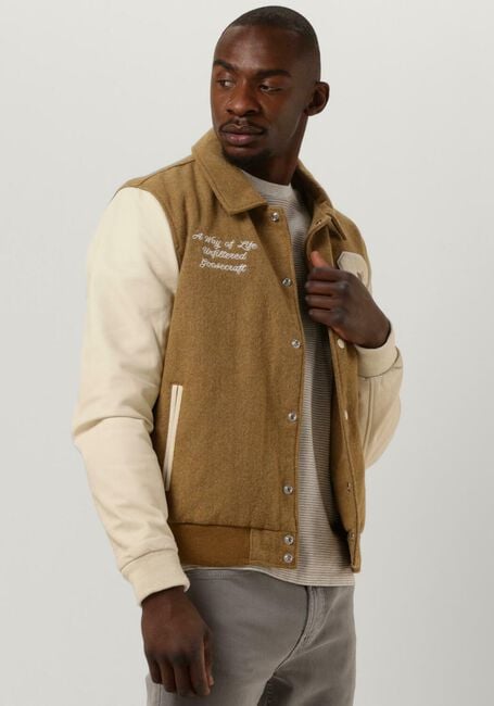 GOOSECRAFT Jack GC VARSITY JACKET en marron - large