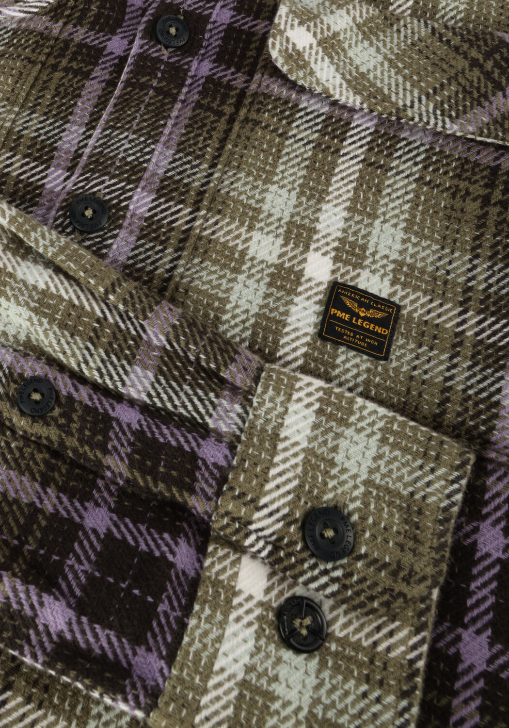 PME LEGEND LONG SLEEVE SHIRT HEAVY TWILL CHECK Chemises en vert - large