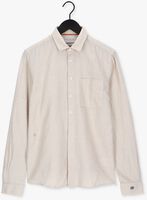 Beige CAST IRON Casual overhemd LONG SLEEVE SHIRT COTTON LINEN DOBBY