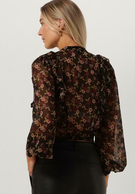 GUESS LS DIONNE TIE FRONT TOP Blouses en noir - large