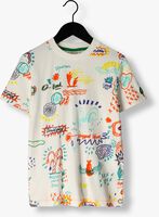 SCOTCH & SODA T-shirt RELAXED FIT ALL OVER PRINTED Écru - medium