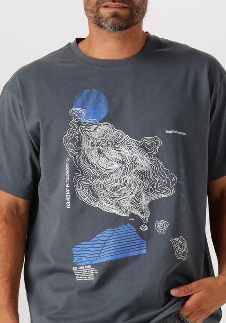 PEAK PERFORMANCE T-shirt M GRAPHIC TEE en bleu - large